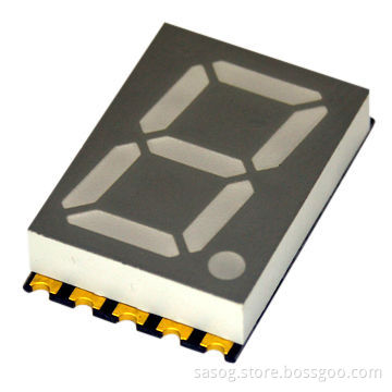 0.56-inch Single SMD LED Digit Display, Red, 640nm, Common Cathode